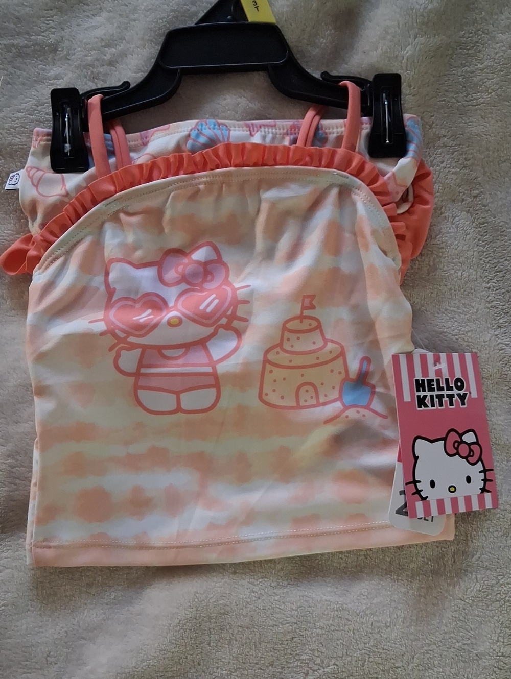 Hello Kitty Girls' 2 Piece Swimsuit Brand New With Tags Mulyiple Sizes 12m - UP
